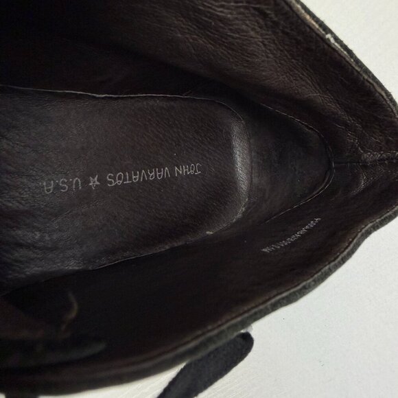 EUC John Varvatos Black Leather Lace Up Chukka Boots main image 4